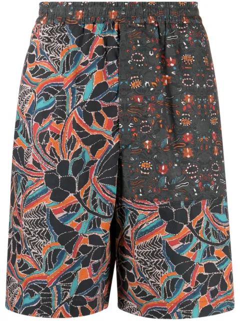 MARANT graphic-print deck shorts Grey SH0068HCA2I20H