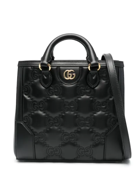 Gucci small GG matelassé top-handle bag Black 728309UM8HG1046