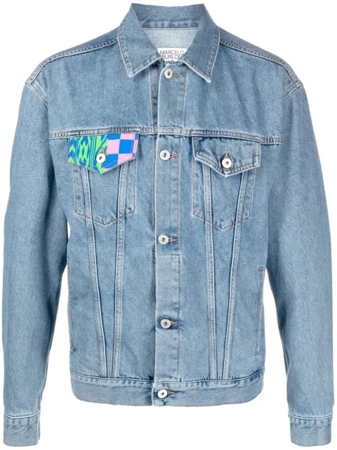 COUNTY OF MILAN Mix&Match denim jacket Blue CMYE001S23DEN0014584