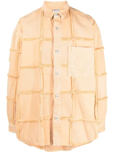 COUNTY OF MILAN inside-out overshirt Orange CMES003S23FAB0016260