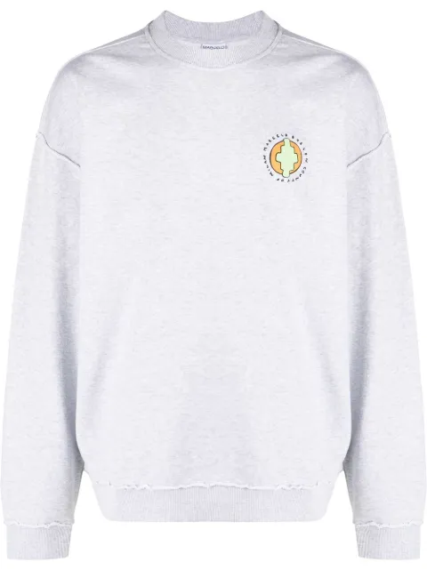 COUNTY OF MILAN Sunset Bird logo sweatshirt Grey CMBA100S23FLE0010820