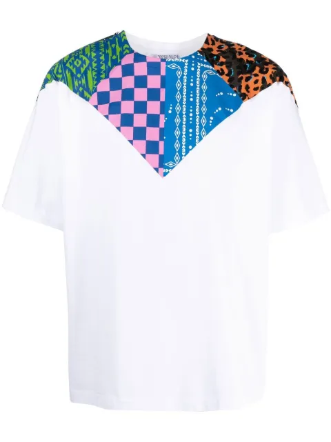 COUNTY OF MILAN Mix&Match printed T-shirt White CMAA054S23JER0080145