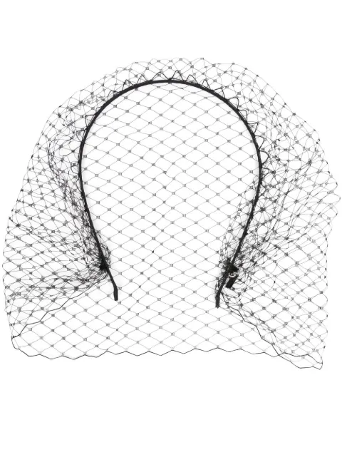 Jennifer Behr Voilette veil-detail headband Black 53BA1