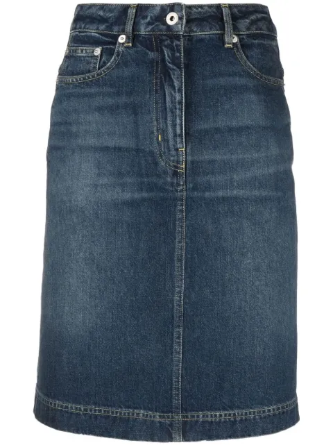 Kenzo knee-length denim skirt Blue FD52DJ2716B2