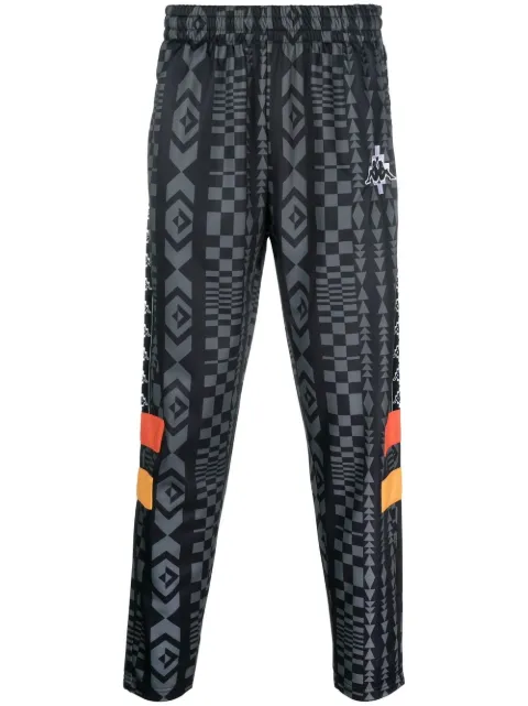 COUNTY OF MILAN xKAPPA logo-patch track pants Black CMCJ004S23FAB0011007