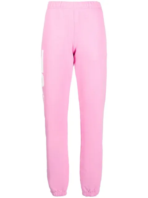 Heron Preston logo-print track pants Pink HWCH003S23JER0013201
