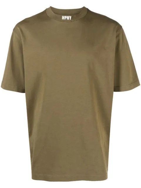 Heron Preston HPNY embroidered-logo Tshirt Green HMAA034S23JER0015501
