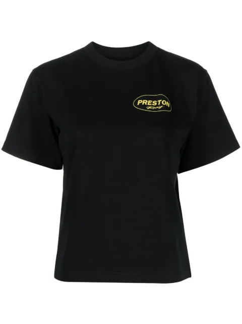 Heron Preston Racing logo-print T-shirt Black HWAA032S23JER0081001