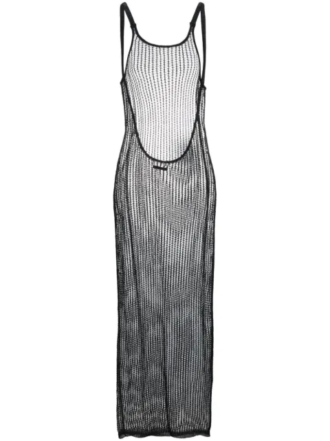 Heron Preston open-knit dress Black HWHI016S23KNI0011000