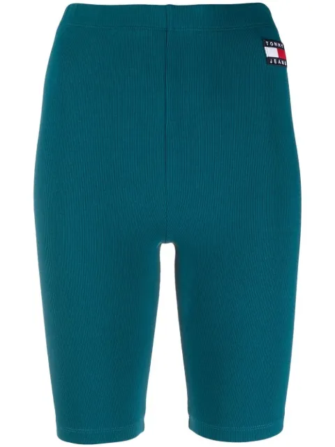 Tommy Jeans logo patch cycling shorts Blue DW0DW13590