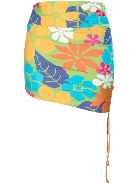 Faithfull floral-print short skirt Multicolour FFS369CRF