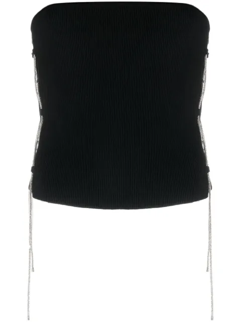 Giuseppe Di Morabito crystal-embellished bandeau top Black PS23214KN7910