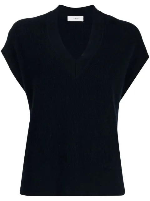 Pringle of Scotland V-neck knitted vest Blue PWF956