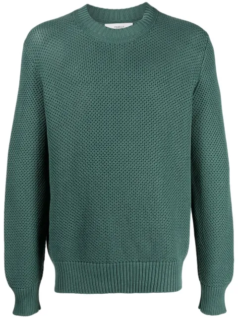 Pringle of Scotland round neck cotton jumper Green PMU564