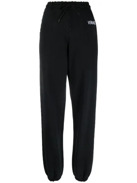 Versace logo-print track pants Black 10080011A06533