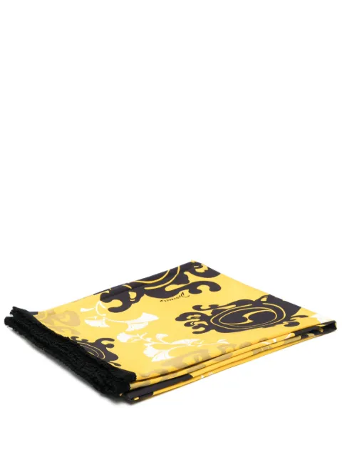 DSQUARED2 graphic-print cotton beach towel Yellow D7G445180ISA01
