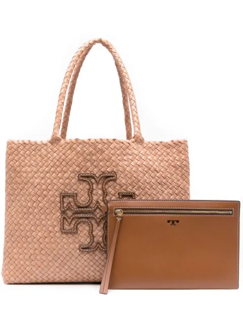 Tory Burch McGraw Dragon woven tote bag Neutrals 146019