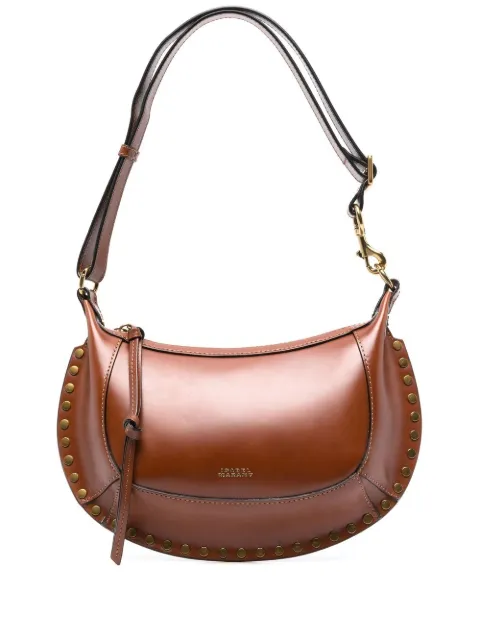 ISABEL MARANT studded leather shoulder bag Brown PP0003FAA1C01M