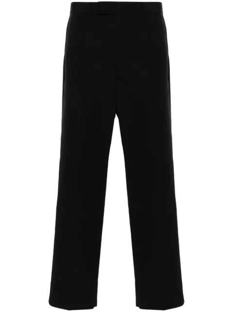 Gucci cropped textured chino trousers Black 723676ZAK7W