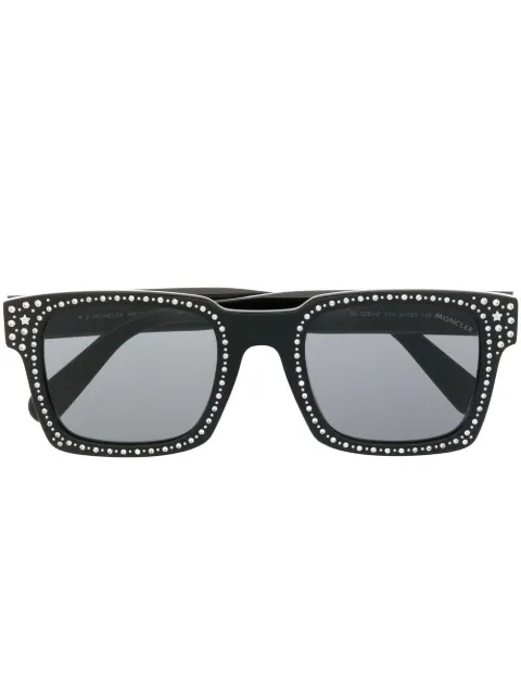 Moncler Eyewear x Palm Angels square-frame sunglasses Black ML0251P