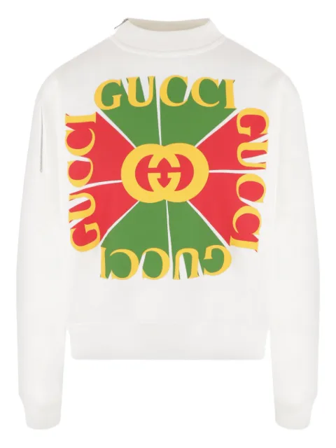 Gucci Vintage logo-appliqué sweatshirt White 717406XJE5N