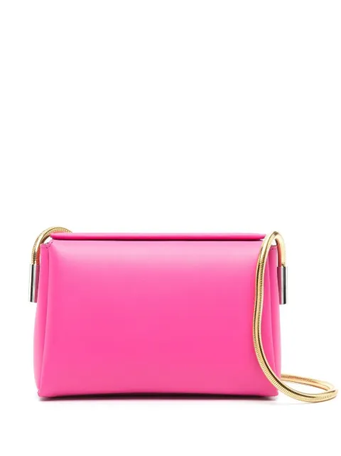 Marni round snake chain leather shoulder bag Pink SBMP0132U0LV589