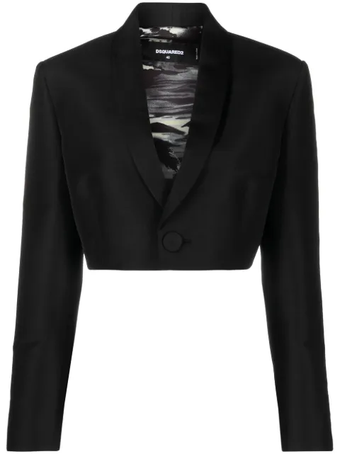DSQUARED2 cropped tailored jacket Black S75BN0839S54920