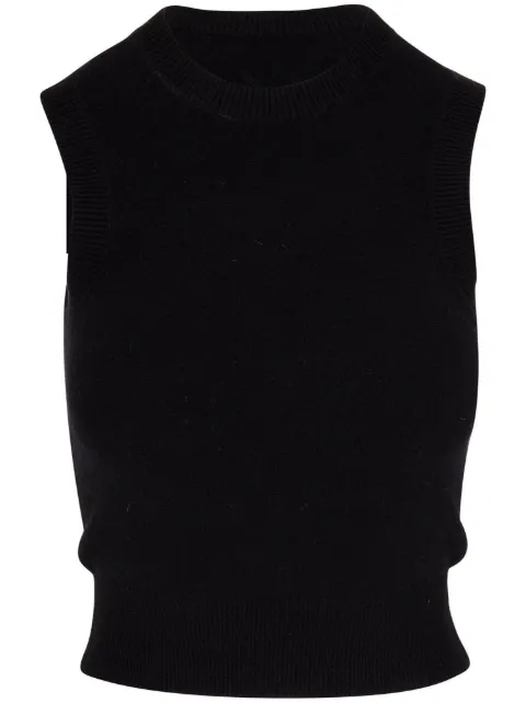 Nili Lotan round-neck knitted vest Black 12130Y001BLACK