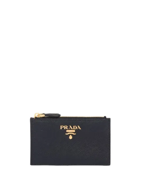 Prada Saffiano-leather card holder Black 1MC086ZLP