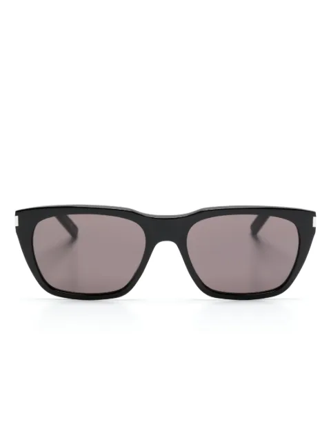 Saint Laurent Eyewear logo-engraved-arm cat-eye sunglasses Black SL598001