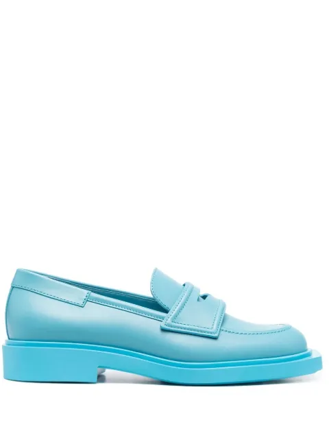 3juin leather Penny loafers Blue 322SH001C