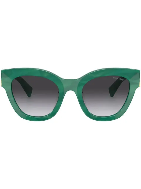 Miu Miu Eyewear Miu Glimpse cat-eye sunglasses Green SMU01YCA051E15H