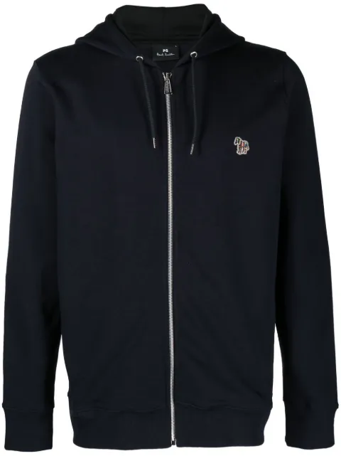 PS Paul Smith zipped organic cotton hoodie Blue M2R360RKZEBRA