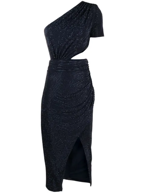 Self-Portrait cut-out midi dress Blue RS23057MN