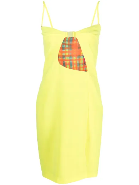 DSQUARED2 cut-out buckled minidress Yellow S72CV0412S60567