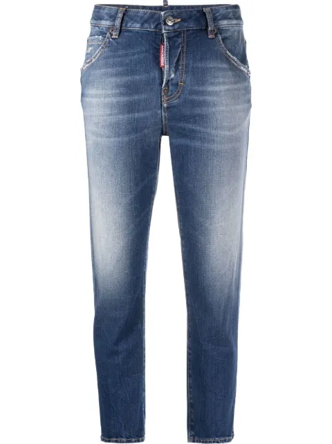 DSQUARED2 distressed cropped jeans Blue S72LB0614S30663