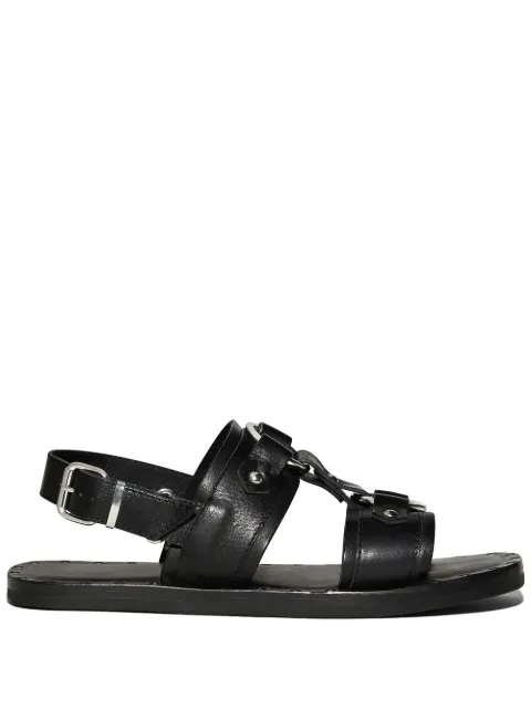 DSQUARED2 stud-detail calf-leather sandals Black FSM006520400001