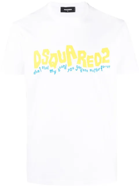 DSQUARED2 graphic print t-shirt White S71GD1252S23009