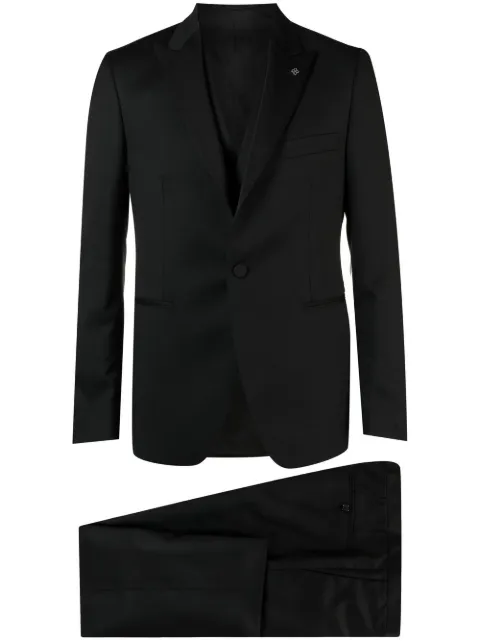 Tagliatore three-piece tuxedo suit Black EFBR15A01060001