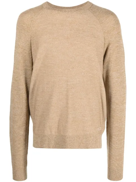 Calvin Klein Superior wool crewneck jumper Brown K10K110716