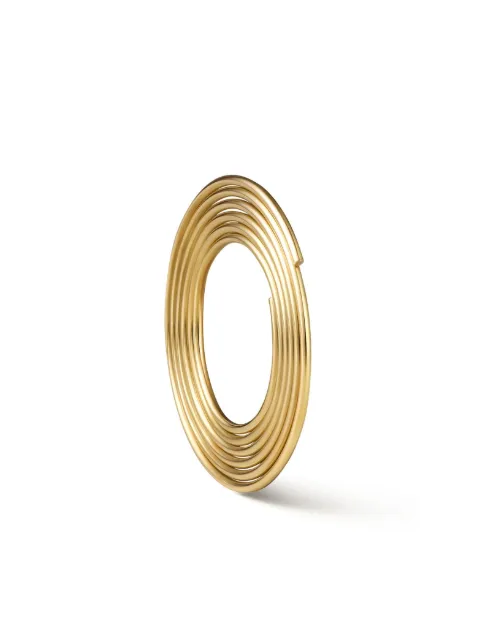 Shihara 18kt yellow gold Flat Hoop 02 earring Gold 04703EY020