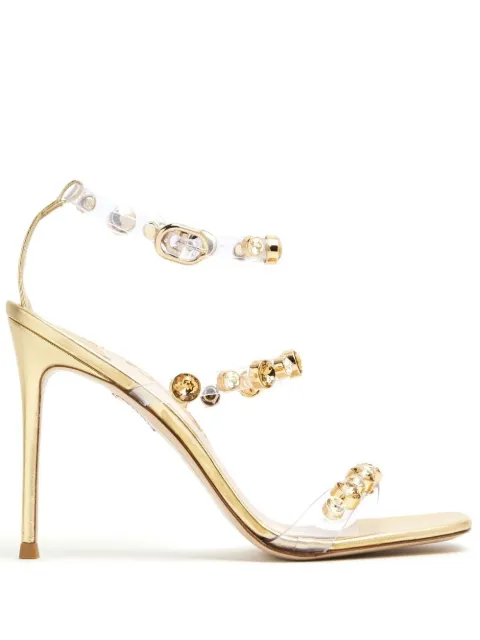 Sophia Webster Rosalind 100mm gem-embellished sandals Yellow SSS23017
