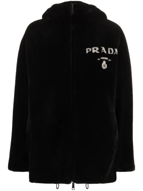 Prada reversible shearling jacket Black 58A0671Y7Q
