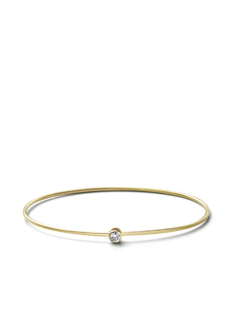 Shihara 18kt yellow gold One Stone Hoop diamond bracelet Gold 03601BY310