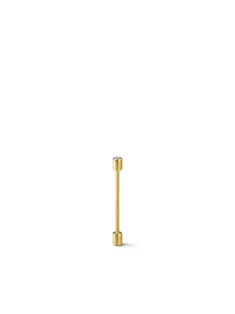 Shihara 18kt yellow gold Twist Pin 02 diamond earring Gold 04114EY020