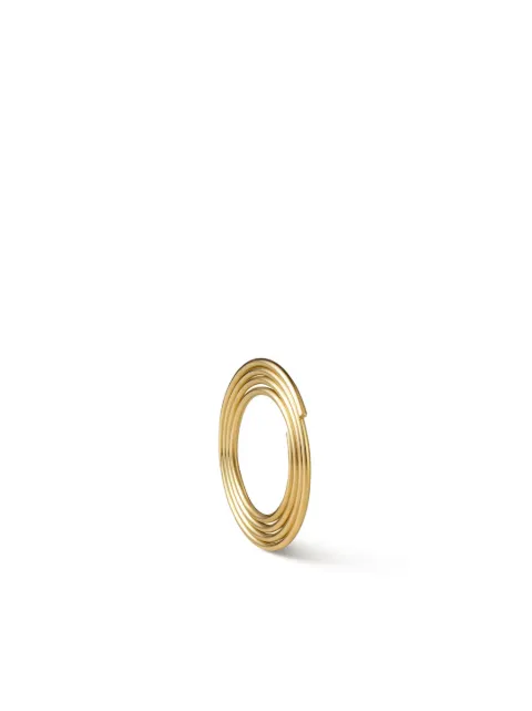 Shihara 18kt yellow gold Flat Hoop 01 earring Gold 04703EY010
