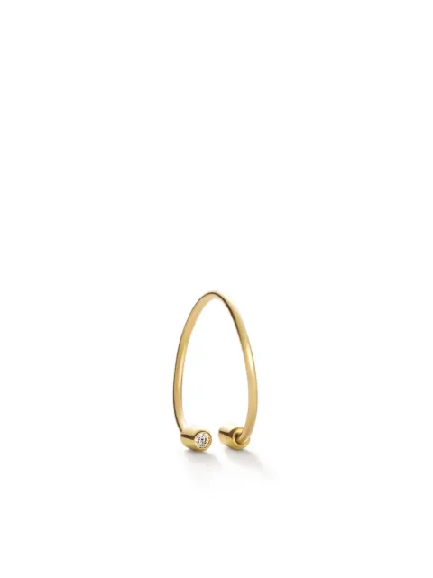 Shihara 18kt yellow gold Twist Round 01 earring Gold 04111EY010