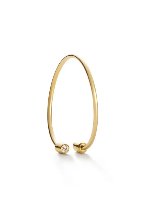 Shihara 18kt yellow gold Twist Round 02 diamond single earring Gold 04111EY020
