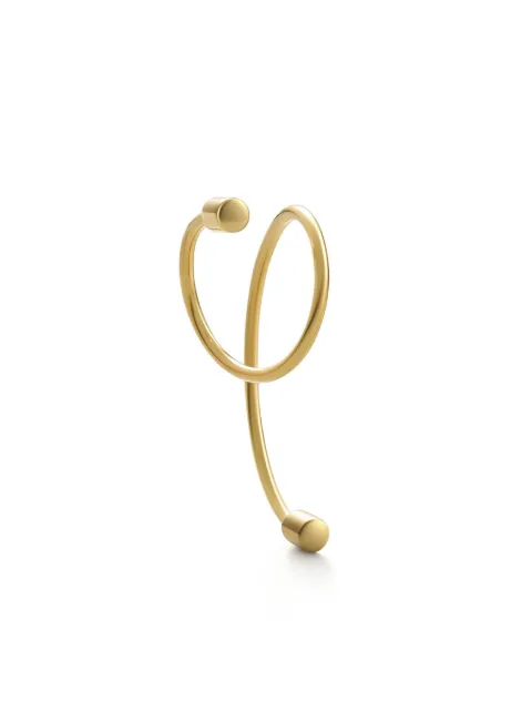 Shihara 18kt yellow gold Twist Curl 02 single earring Gold 04103EY2R0