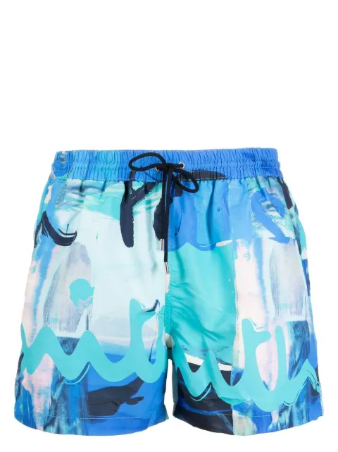 Paul Smith logo-print swim shorts Blue M1A239BK41261